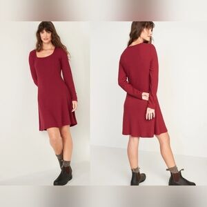 NWT Old Navy XL Ribbed Long-Sleeve Dress